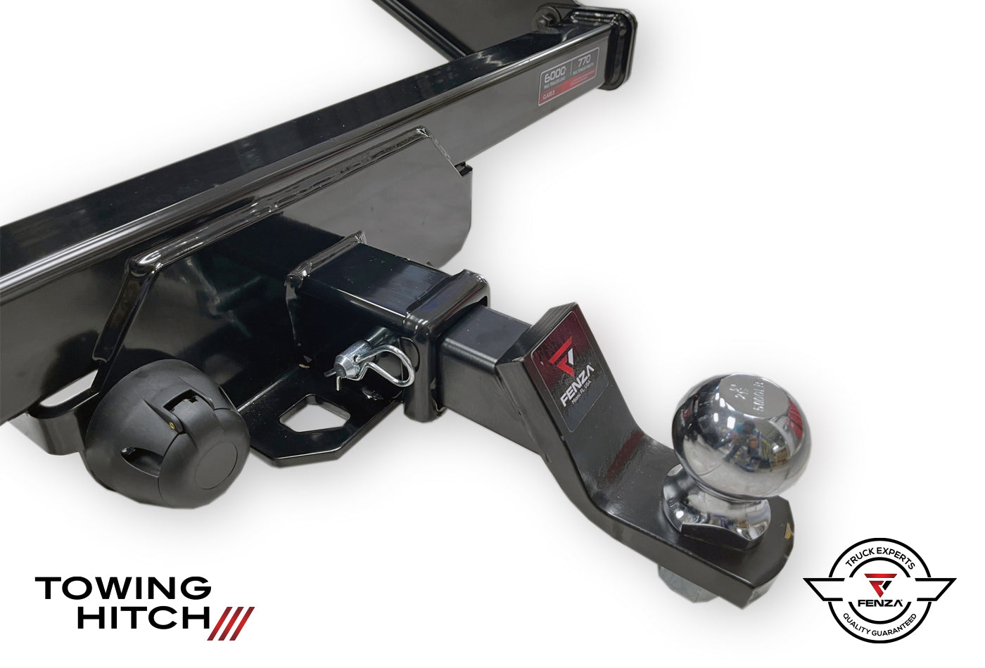 Fenza Class III Towing Hitch Receiver with 2" Ball Mount Compatible with Isuzu D-Max 2015-2024 | 6,500 lbs Capacity
