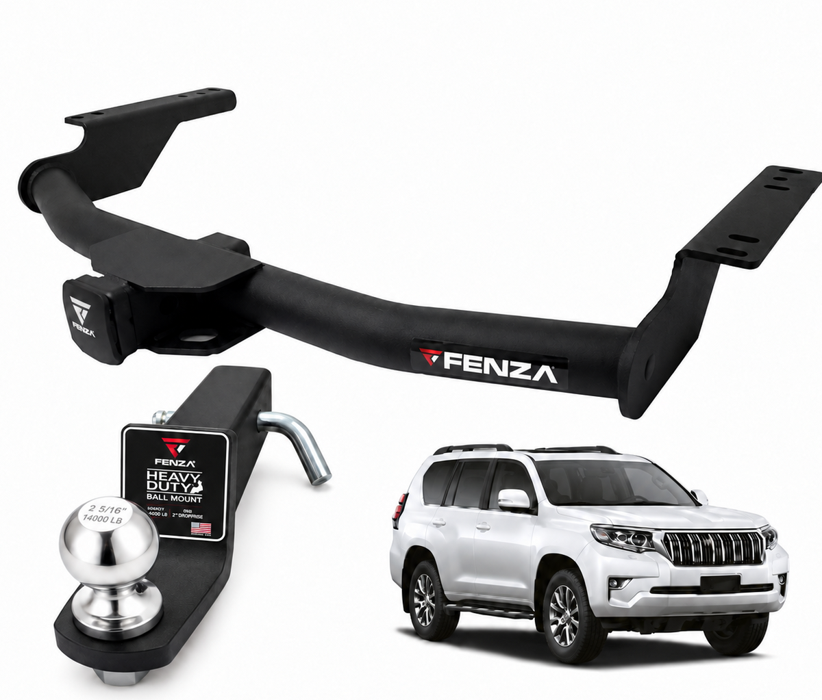 FENZA TOWING HITCH RECEIVER TRAILER HAULING COMPATIBLE WITH TOYOTA PRADO 2010-2021