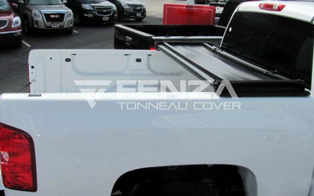Fenza Soft Tri-Fold Tonneau Cover Compatible With Toyota Tacoma 2005-2015 6.5 Ft.