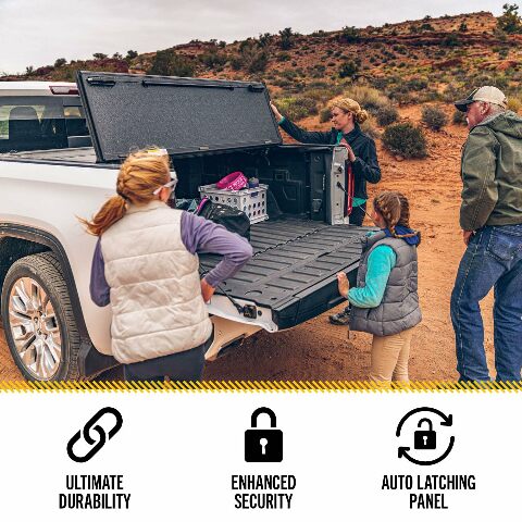 RealTruck UnderCover ArmorFlex Hard Folding Truck Bed Tonneau Cover | AX1 | Compatible with - 2019 Chevy/GMC Silverado/Sierra 2500/3500HD (Legacy/Limited Body Style) 8' 2" Bed (97.8") 2014