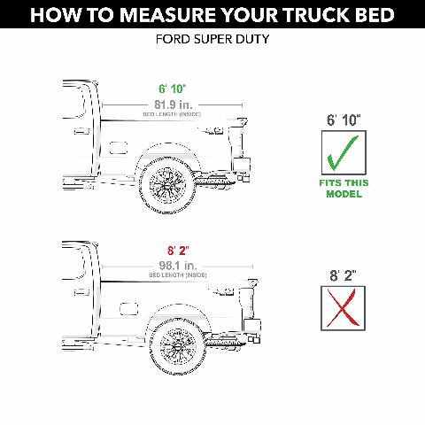 RealTruck UnderCover ArmorFlex Hard Folding Truck Bed Tonneau Cover | AX2 | Compatible with - 2025 Ford F-250/350 Super Duty 6' 10" Bed (81.9") 2017