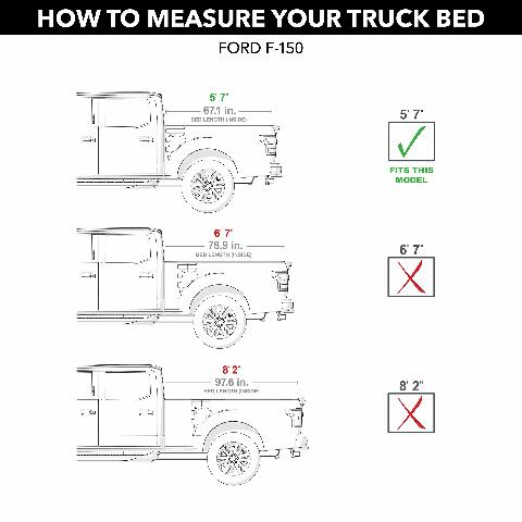 RealTruck UnderCover ArmorFlex Hard Folding Truck Bed Tonneau Cover | AX2 | Compatible with - 2025 Ford F-150 5' 7" Bed (67.1") 2021