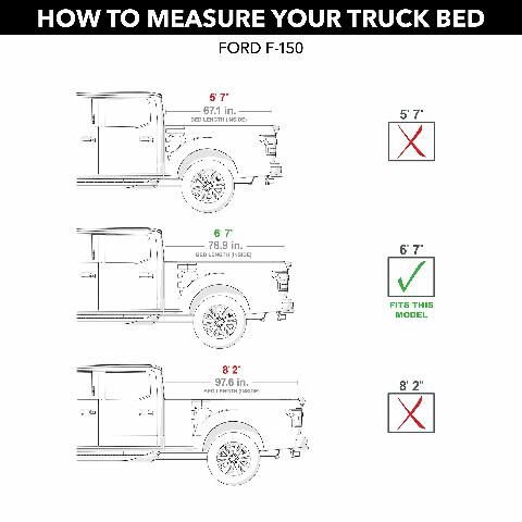 RealTruck UnderCover ArmorFlex Hard Folding Truck Bed Tonneau Cover | AX22030 | Fits 2021 - 2025 Ford F-150 6' 7" Bed (78.9")