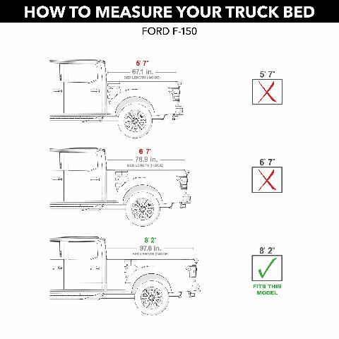 RealTruck UnderCover ArmorFlex Hard Folding Truck Bed Tonneau Cover | AX2 | Compatible with - 2025 Ford F-150 8' 1" Bed (97.6") 2021