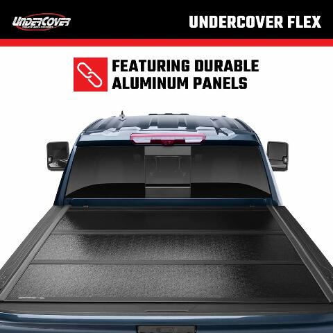 RealTruck UnderCover Flex Hard Folding Truck Bed Tonneau Cover | FX41007 | Compatible with - Toyota Tundra w/o rail system 5' 7" Bed (66.7") 2021