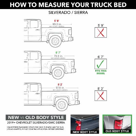 RealTruck UnderCover Ultra Flex Hard Folding Truck Bed Tonneau Cover | UX1 | Compatible with - 2018, Limited/Legacy Chevy/GMC Silverado/Sierra 1500, 2015-19 2500/3500HD 6' 7" Bed (78.9") 2014