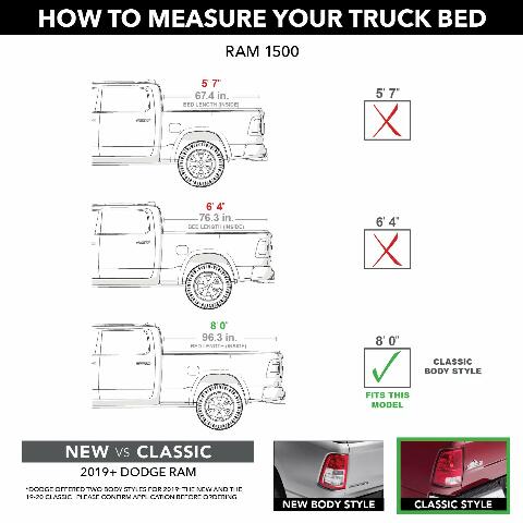 UnderCover Ultra Flex Hard Folding Truck Bed Tonneau Cover | UX3 | Compatible with - 2018, 2019 - 2022 Dodge Ram 1500/2500/3500 (19-22 Classic Body) DS Bed 8' 2" Bed (98.3") 2009
