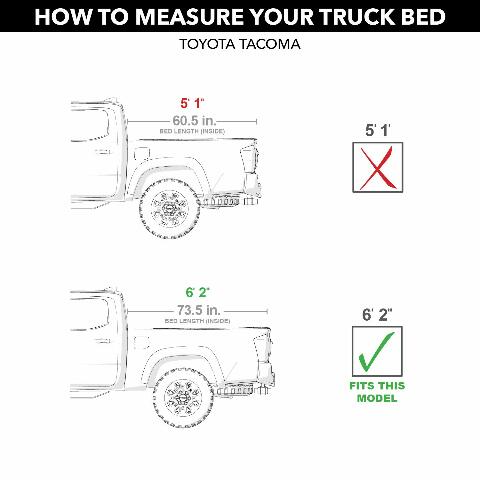 RealTruck UnderCover Ultra Flex Hard Folding Truck Bed Tonneau Cover | UX4 | Compatible with - 2015 Toyota Tacoma 6' 2" Bed (73.5") 2005