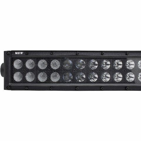 Westin 09-12212-60C B-Force Black Face 30 inch Double Row LED Light Bar with Combo Beam
