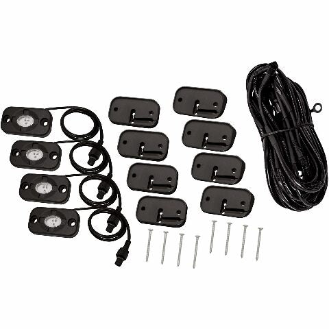 Westin 09-80015 LED Rock Light Kit Fits 07-19 Wrangler (JK) Wrangler (JL)