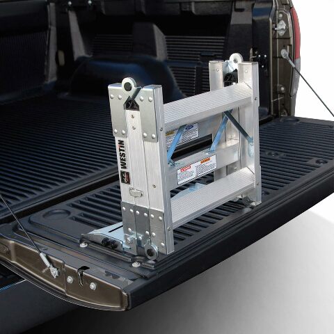 Westin 10-3000 Truck-Pal Tailgate Ladder,Silver