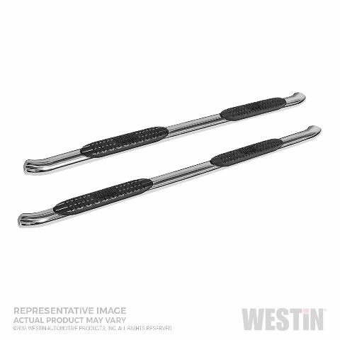 Westin 21-24130 PRO TRAXX 4 Oval Nerf Bars fits 2019-2024 Silverado Sierra 1500 2020-2024 Silverado Sierra 2500 3500 Crew Cab (Exc 2019 Silverado LD/Sierra 1500 Limited) Polished Pair