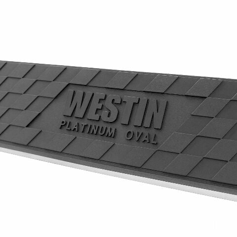 Westin 21-3825 Platinum 4 Oval Nerf Bars fits 2014-2018 Silverado Sierra 1500 Crew Cab (Body Mount) Black Pair