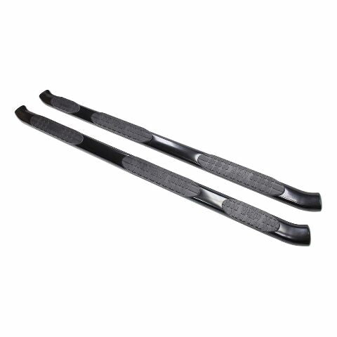 Westin 21-534565 PRO TRAXX 5 Oval Wheel to Wheel Nerf Bars fits 2007-2018 Silverado Sierra 1500 Crew Cab 5'5" Bed (Exc 2007 Classic) Black Pair