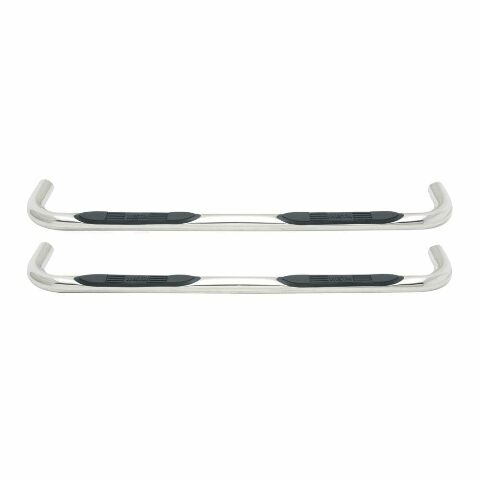 Westin 23-2790 E-Series 3 Round Nerf Bars fits 2005-2011 Dakota Quad Cab Polished Pair