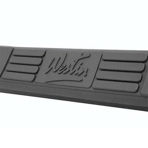 Westin 25-1955 Signature 3 Round Nerf Bars fits 1999-2013 Silverado Sierra 1500 2001-2014 Silverado Sierra 2500 3500HD Crew Cab Black Pair