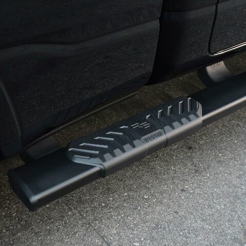 Westin 28-534705 R5 Modular Wheel to Wheel Nerf Bars fits 2019-2024 Ram 1500 Crew Cab 5'7" Bed (Exc 2019-2023 1500 Classic) Black Pair