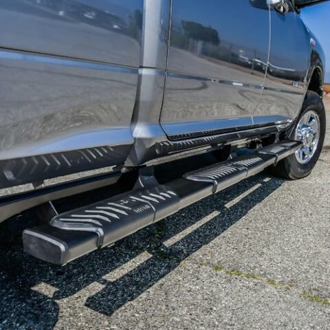 Westin 28-534785 R5 Modular Wheel to Wheel Nerf Bars fits 2019-2024 Ram 2500 3500 Crew Cab 6'5" Bed Textured Black Pair