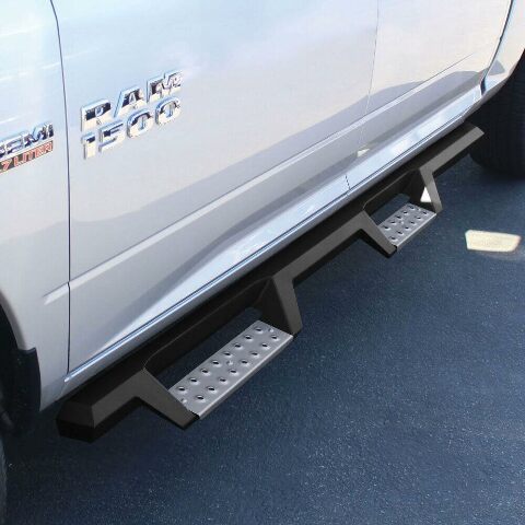 Westin 56-135652 HDX Stainless Drop Nerf Step Bars fits 2009-2018 Ram 1500 Crew Cab 2019-2023 1500 Classic 2010-2023 2500 3500 Crew Cab (Excl. Chassis Cab with Def Tanks) Textured Black 1 Pair