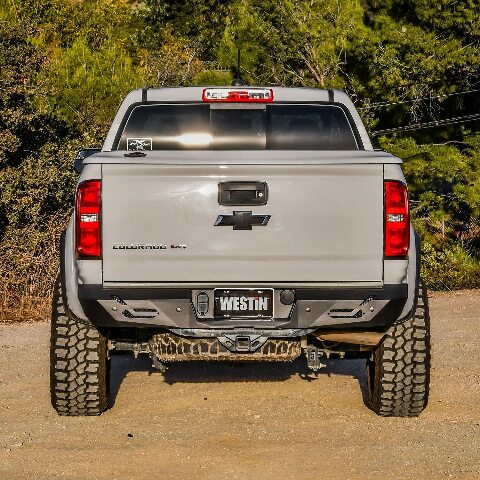 Westin 58-421055 Pro-Series Rear Bumper fits 2015-2022 Colorado Canyon 2017-2022 Colorado ZR2