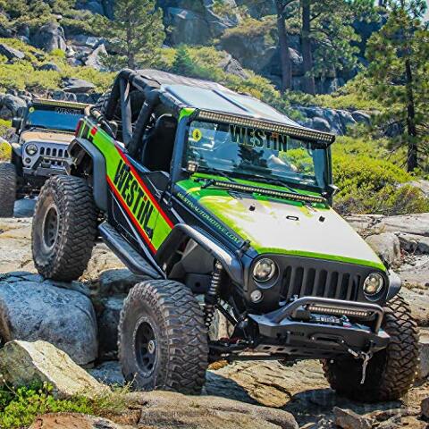 Westin 59-80015 WJ2 Stubby Front Bumper w/Bull Bar Fits 07-18 Wrangler (JK)