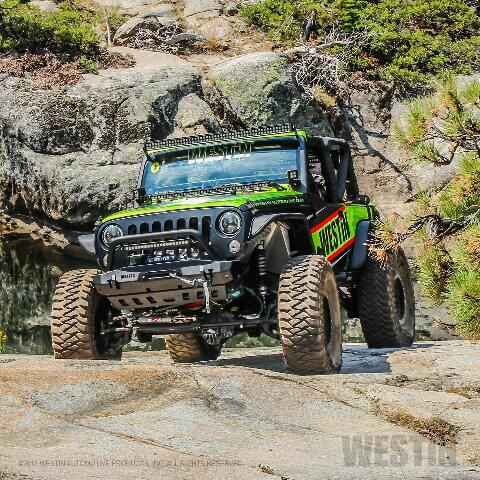 Westin 59-80015 WJ2 Stubby Front Bumper w/Bull Bar Fits 07-18 Wrangler (JK)