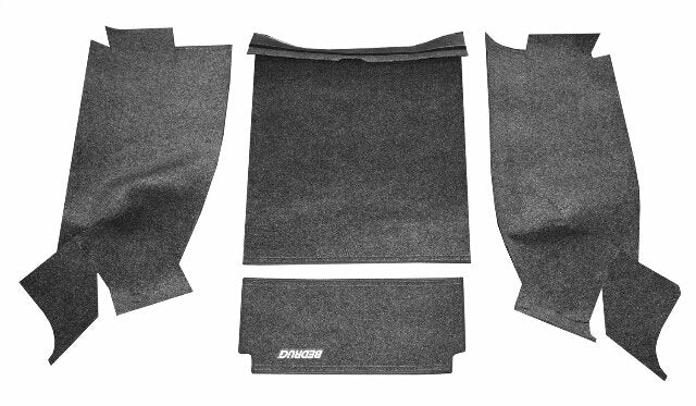 Bedrug - Jeep Cargo Kit | 1976 - 1980 Jeep Wrangler CJ-7, Cargo Liner w/ Tailgate Liner w/Gussets | Grey - 4 pc. | BRCJ76R