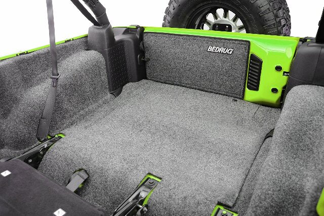 Bedrug - Jeep Cargo Kit | 2007 - 2010 Jeep Wrangler JK UNLTD 4 Door, Cargo Liner w/ Tailgate & Tub Liner | Grey - 5 pc. | BRJK07R4