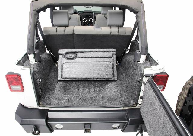 Bedrug - Jeep Cargo Kit | 2007 - 2010 Jeep Wrangler JK UNLTD 4 Door, Cargo Liner w/ Tailgate & Tub Liner | Grey - 5 pc. | BRJK07R4