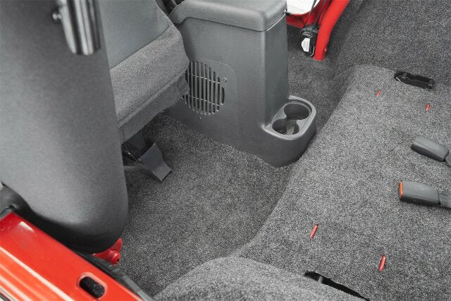 Bedrug - Jeep Liners | 1997 - 2006 Jeep Wrangler TJ/LJ (w/Out Center Consoles), Front Floor Liners (Includes Heat Shields) | Grey - 3 pc. | BRTJ97FNC