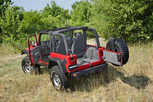 Bedrug - Jeep Liners | 1997 - 2006 Jeep Wrangler TJ/LJ (w/Out Center Consoles), Front Floor Liners (Includes Heat Shields) | Grey - 3 pc. | BRTJ97FNC