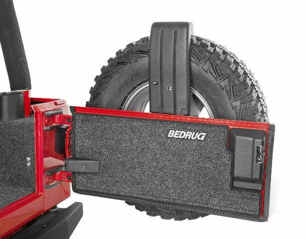 Bedrug Tailgate Mat | 1997 - 2006 Jeep Wrangler TJ/LJ, Charcoal Grey, 1 pc. | BRTJTG