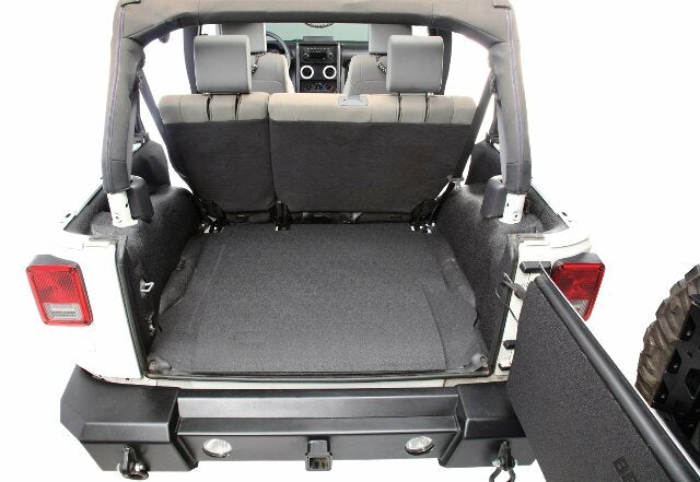 Bedrug - Jeep Bedtred | 2007 - 2010 Jeep Wrangler JK 2 Door, Cargo Liner w/ Tailgate & Tub Liner | Grey - 5 pc. | BTJK07R2