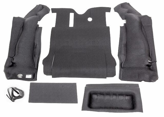 Bedrug - Jeep Bedtred | 2007 - 2010 Jeep Wrangler JK UNLTD 4 Door, Cargo Liner w/ Tailgate & Tub Liner | Grey - 5 pc. | BTJK07R4