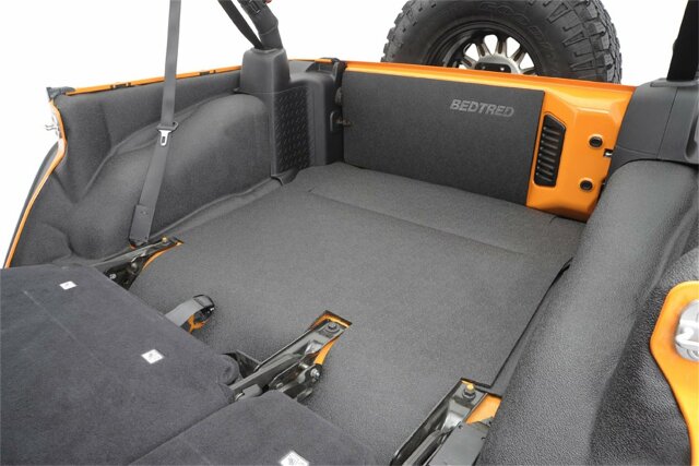Bedrug - Jeep Bedtred | 2003 - 2006 Jeep Wrangler LJ Unlimited (04 - 06 UNLTD, 05 - 06 UNLTD Rubicon), Cargo Liner w/ Tailgate & Tub Liner | Grey - 4 pc. | BTLJ04R