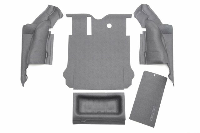 Bedrug - Jeep Bedtred | 2003 - 2006 Jeep Wrangler LJ Unlimited (04 - 06 UNLTD, 05 - 06 UNLTD Rubicon), Cargo Liner w/ Tailgate & Tub Liner | Grey - 4 pc. | BTLJ04R