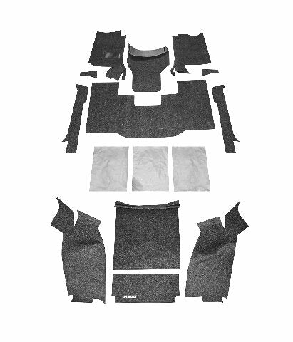 BedRug Jeep Combo Kit - BedRug CBRCJ76 Compatible with CJ-7 With Gussets 1976-80
