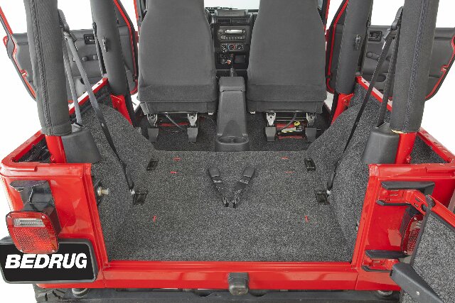 BedRug Jeep Combo Kit - BedRug CBRTJ97NC Compatible with TJ (w/o console) (Includes Front and Cargo Kit) 1997-06