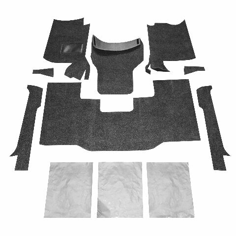 BedRug Jeep Combo Kit - BedRug CBRYJ87 Compatible with YJ (Includes Front and Cargo Kit) 1987-95