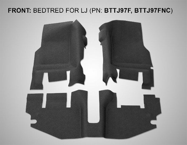 BedRug Jeep Combo Kit - BedTred CBTLJ04 Compatible with LJ (with console) (Includes Front and Cargo Kit) 2004-06