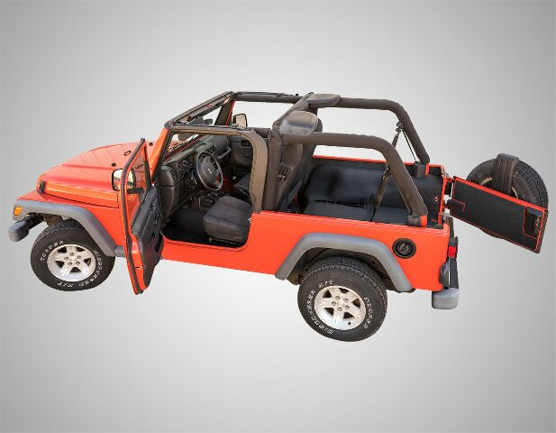 BedRug Jeep Combo Kit - BedTred CBTLJ04 Compatible with LJ (with console) (Includes Front and Cargo Kit) 2004-06