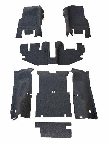 BedRug Jeep Combo Kit - BedTred CBTLJ04 Compatible with LJ (with console) (Includes Front and Cargo Kit) 2004-06