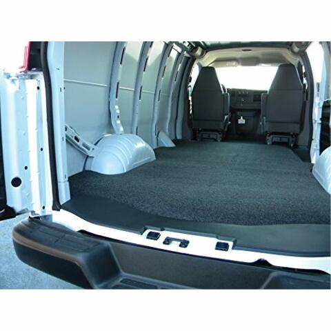Bedrug / VanRug | Compatible with 96 - Chevy Express / GMC Savana Extended, Charcoal Grey | VRG96X 2024