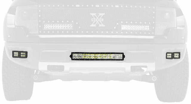ZROADZ 2010-2014 FORD F150-RAPTOR Z325661 Black Front Bumper LED Bracket