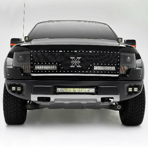 ZROADZ 2010-2014 FORD F150-RAPTOR Z325661-KIT Black Front Bumper LED Light Bar Kit