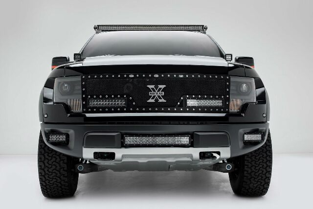 ZROADZ 2010-2014 FORD F150-RAPTOR Z325661-KIT Black Front Bumper LED Light Bar Kit