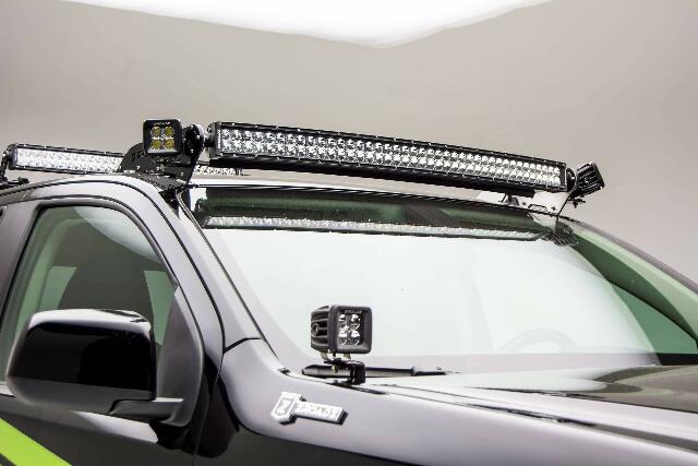 ZROADZ Front Roof LED Bracket to mount (2) 3 Inch LED Pod Lights - PN #Z330001 Black