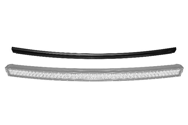 ZROADZ Noise Cancelling Wind Diffuser Black Aluminum Compatible with 50 Inch Curved Double Row LED Light Bar