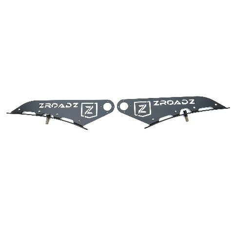 ZROADZ Front Roof LED Mounting Bracket - Compatible w/ 2014-2018 Chevrolet Silverado 1500 - to Mount (1) 50 Inch ZROADZ or similar style Curved LED Light Bar (Not Included) - PN #Z332081, Black