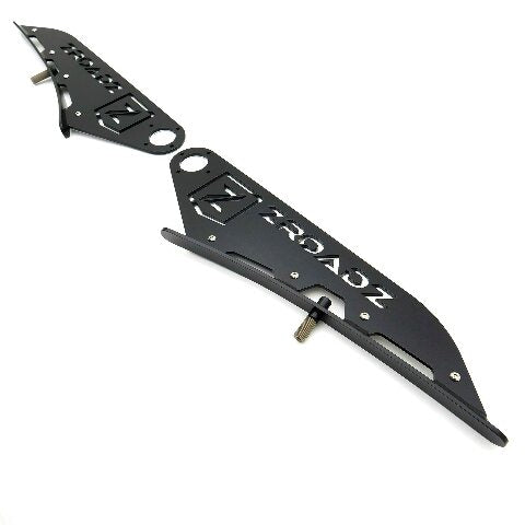 ZROADZ Front Roof LED Mounting Bracket - Compatible w/ 2014-2018 Chevrolet Silverado 1500 - to Mount (1) 50 Inch ZROADZ or similar style Curved LED Light Bar (Not Included) - PN #Z332081, Black